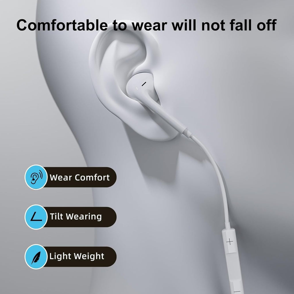 APPLE TYPE C Handfree handsfree compatible with IPhone 15 series , Iphone 16 series and all TYPE C Mobile Phones