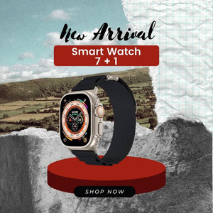 Smart Watch for Men and Women, 7 Extra Straps, Wireless Charging, Fitness Tracker with Heart Rate Monitor, Sleep Quality Tracker, Bluetooth Calling, 100 Sports Modes - Gift Box